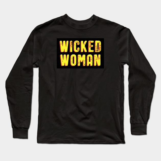 Wicked Woman pulp novel style Long Sleeve T-Shirt by LittleBunnySunshine